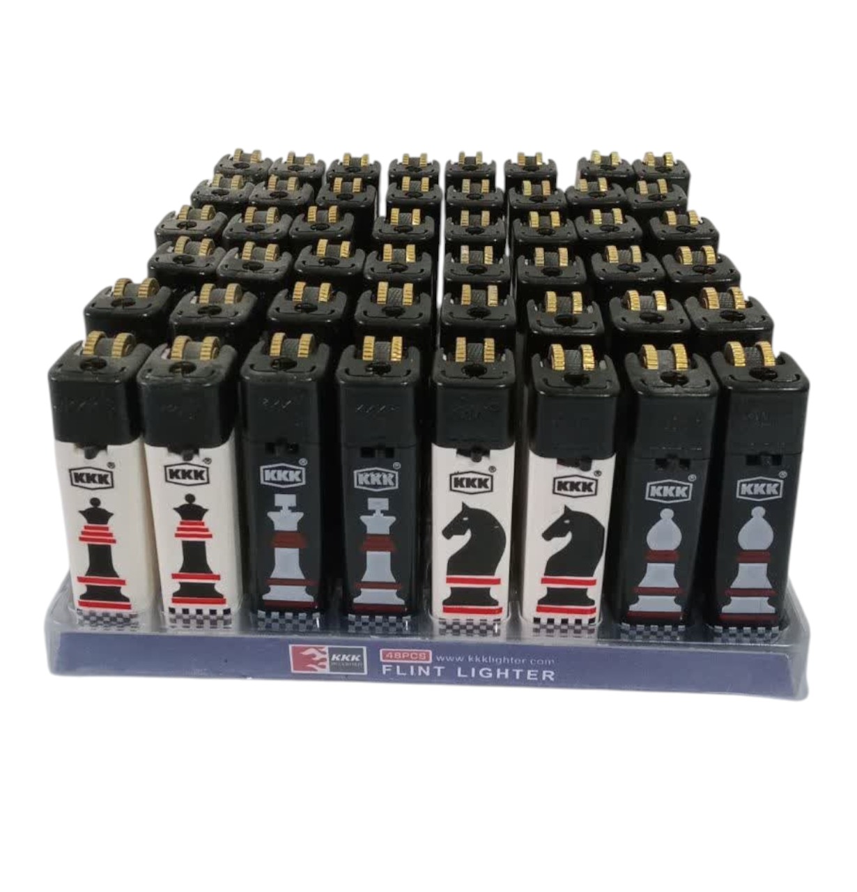 photo20179391197 (9) فندک سنگی KKK / تعداد 48 عدد در جعبه - Image 1