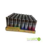 فندک سنگی طرح کلیپر شعله معمولی CHAMPION / تعداد 48 عدد در هر جعبه